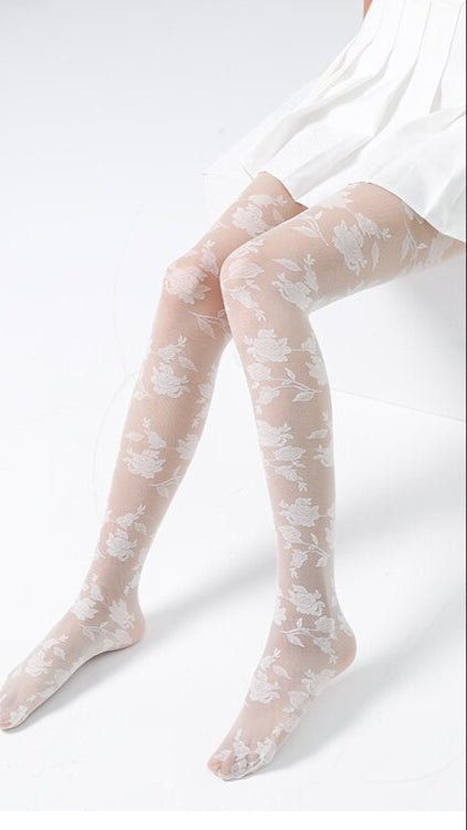 Floral Tights - TRÈS FOU OR SOMETHING