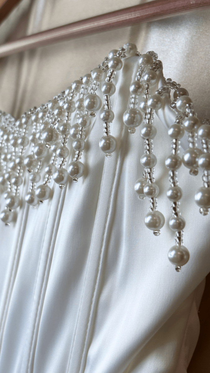 Pearl Bust Corset Dress - TRÈS FOU OR SOMETHING