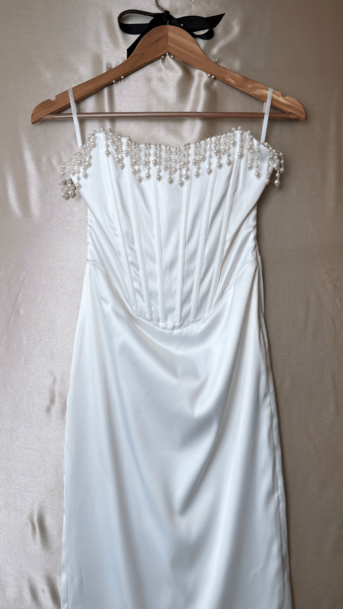 Pearl Bust Corset Dress - TRÈS FOU OR SOMETHING