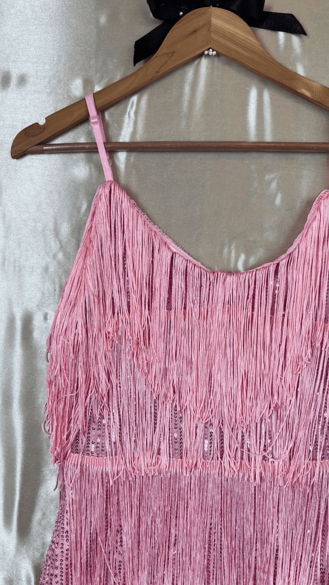 Pink Feathers Stage Presence Dress - TRÈS FOU OR SOMETHING