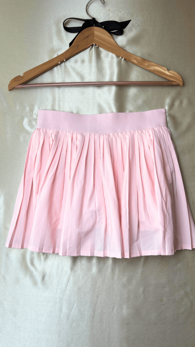 Pleated Athleisure Pink Skirt - TRÈS FOU OR SOMETHING