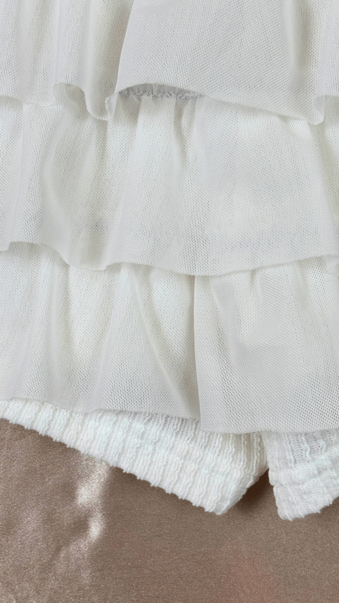 White Ruffles Skort - TRÈS FOU OR SOMETHING