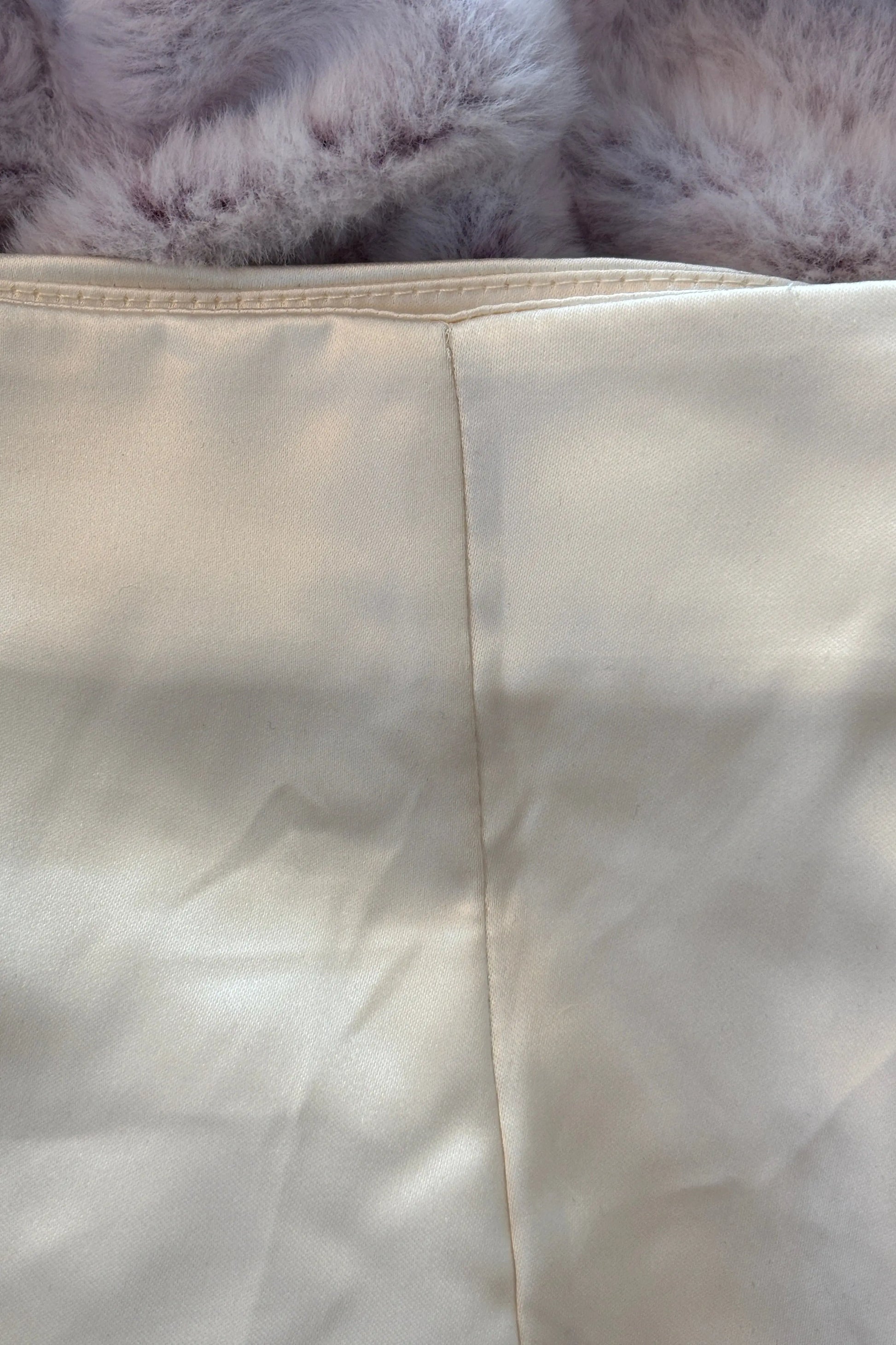 Dainty Bows Cream Satin Skirt Tres Fou Or Something