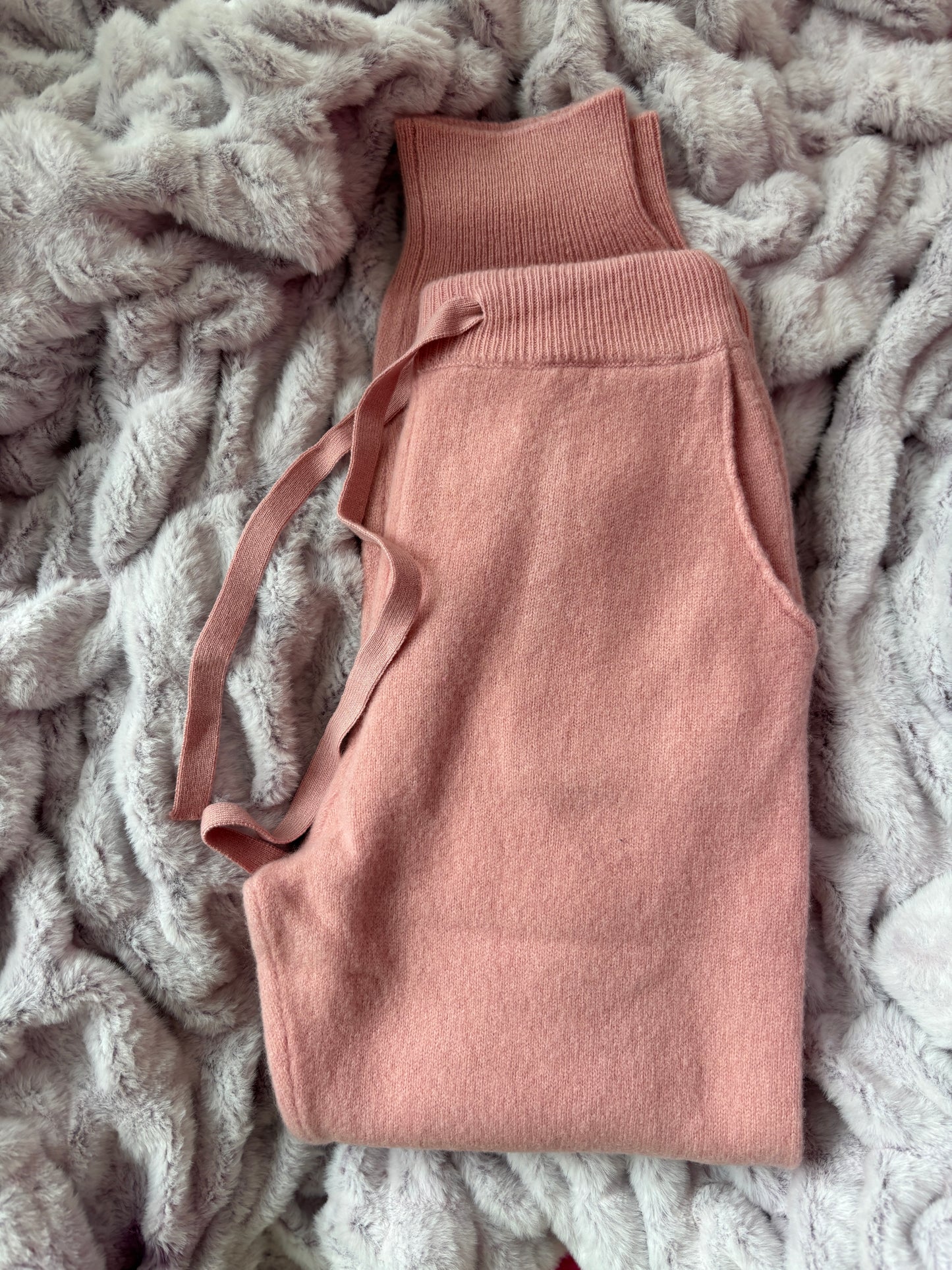 Woolly Luxe Pink Sweatpants