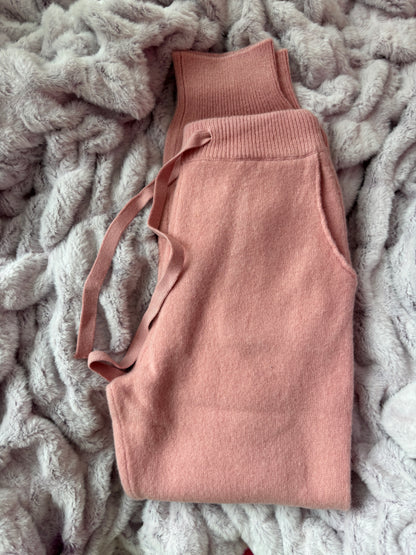 Woolly Luxe Pink Sweatpants