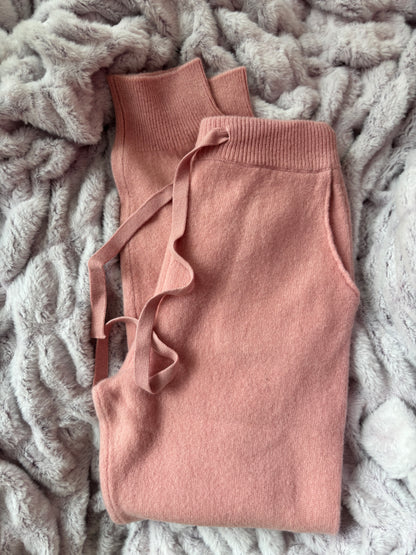 Woolly Luxe Pink Sweatpants