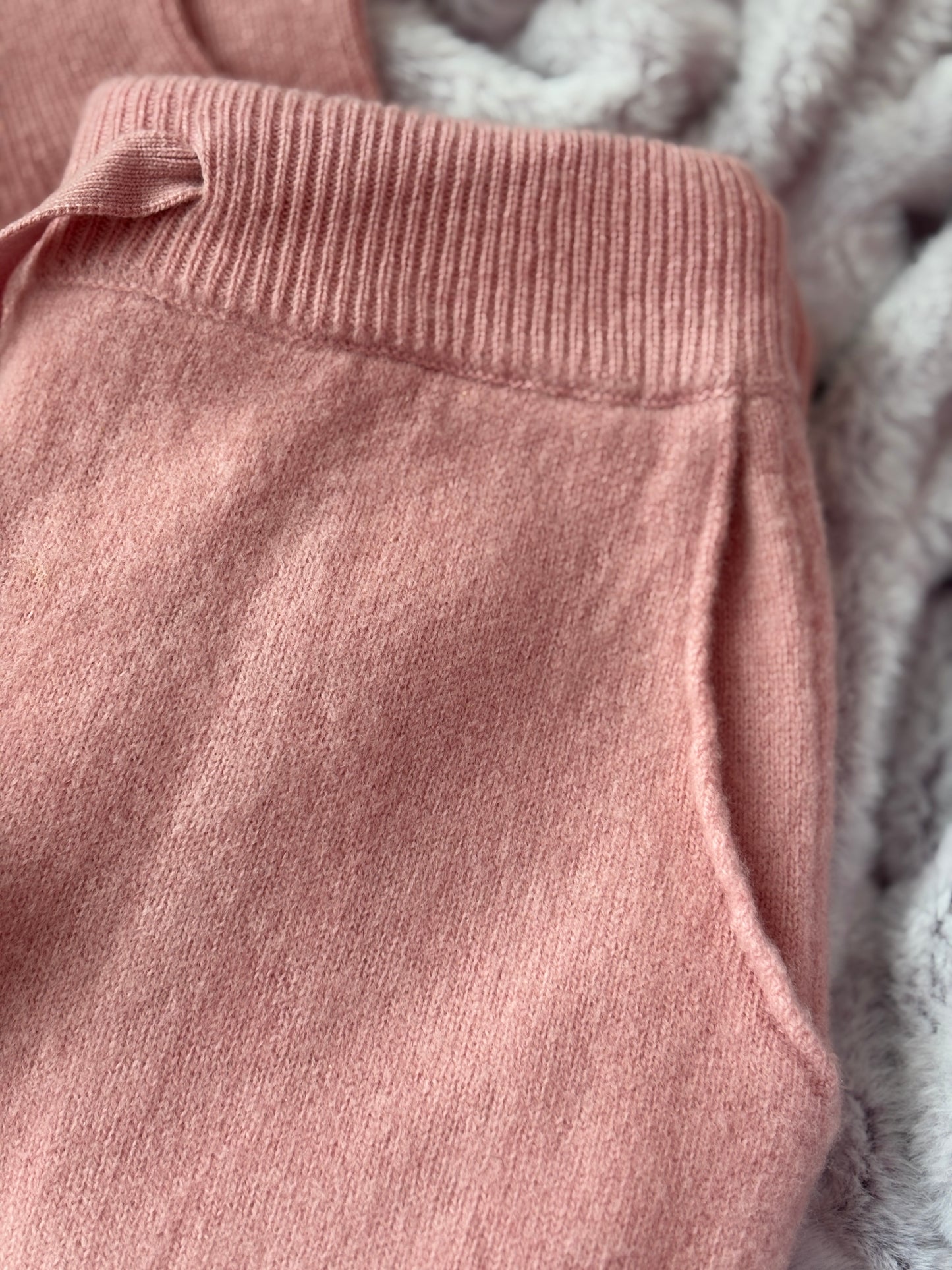 Woolly Luxe Pink Sweatpants