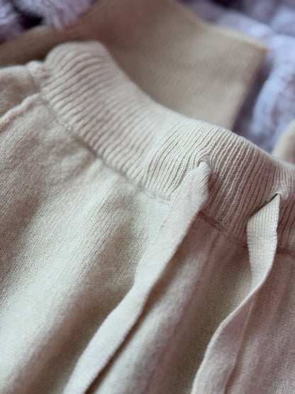 Woolly Luxe Oatmeal Sweatpants