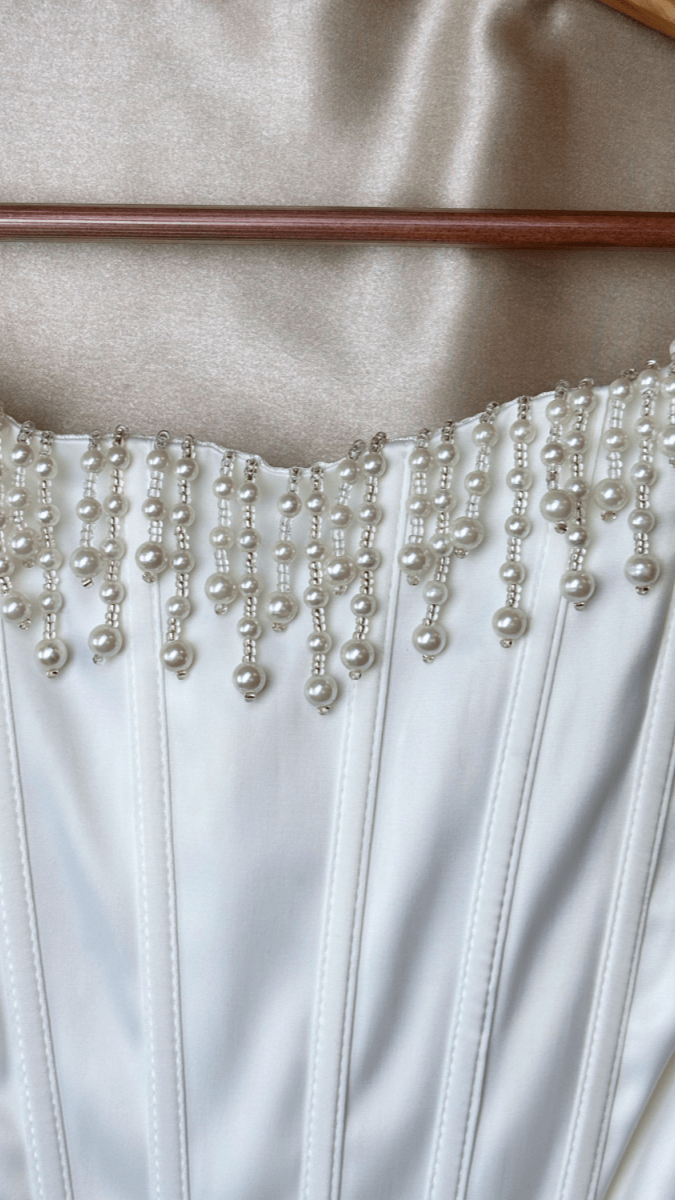 Pearl Bust Corset Dress - TRÈS FOU OR SOMETHING