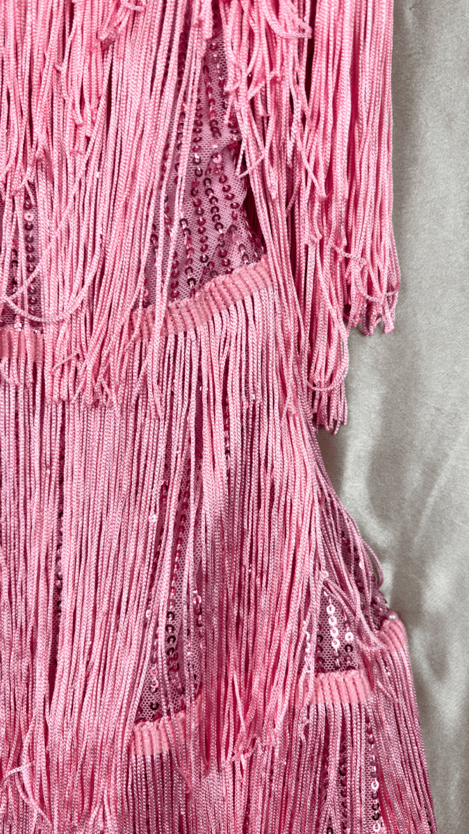 Pink Feathers Stage Presence Dress - TRÈS FOU OR SOMETHING