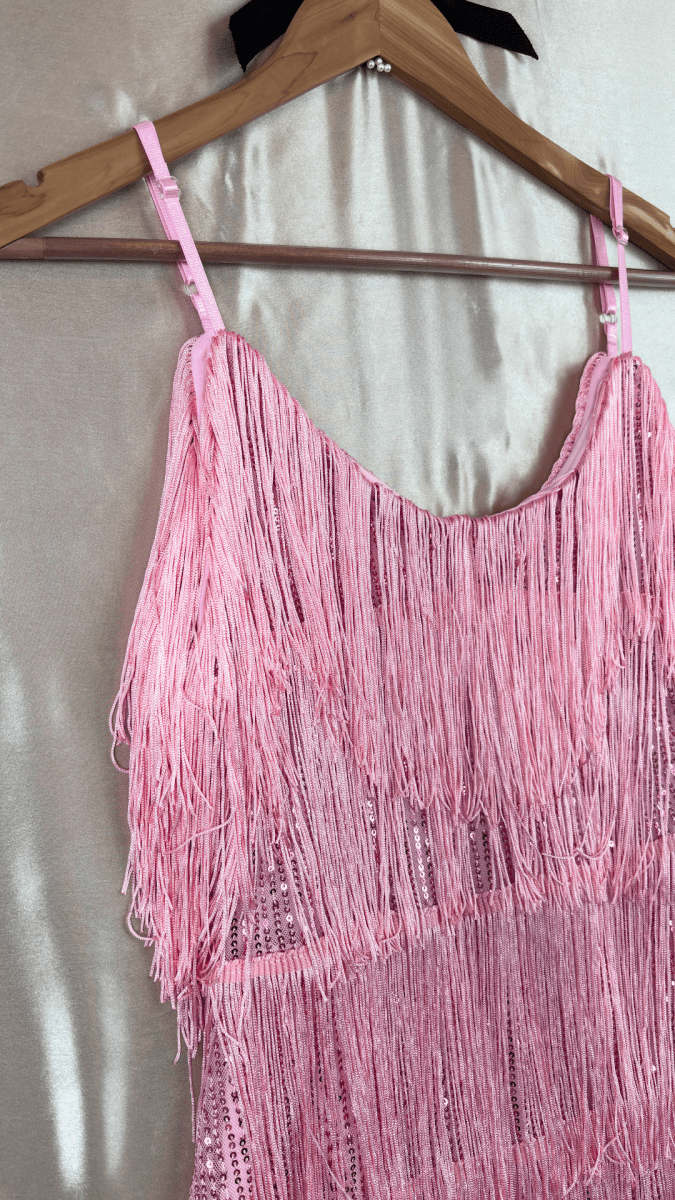 Pink Feathers Stage Presence Dress - TRÈS FOU OR SOMETHING