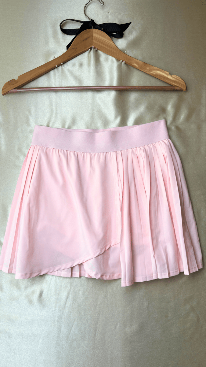 Pleated Athleisure Pink Skirt - TRÈS FOU OR SOMETHING