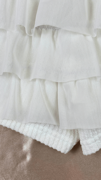 White Ruffles Skort - TRÈS FOU OR SOMETHING