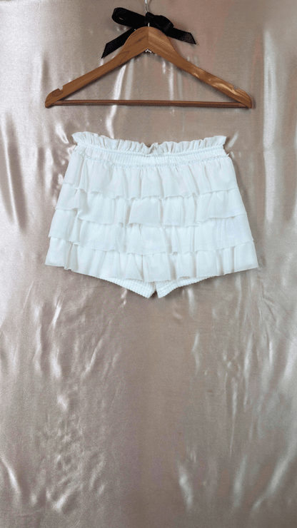 White Ruffles Skort - TRÈS FOU OR SOMETHING